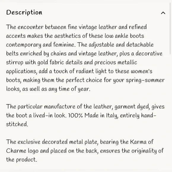 Karma of Charme Italian Crafted Handstitched Leather Bohemian Boots - Picture 10 of 10